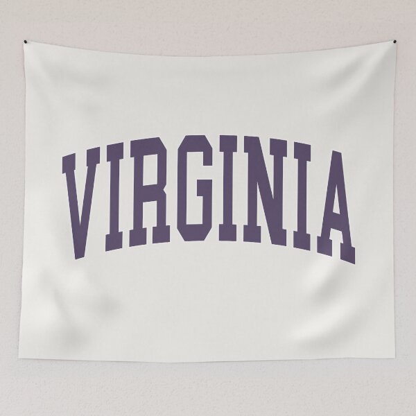 Item preview, Virginia VA  - College Font Curved Classic Typography designed and sold by chosenhomes.