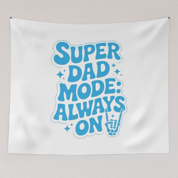 Item preview, Super Dad Mode Always On – Funny Father’s Day Gift Design designed and sold by TipTop GFX.