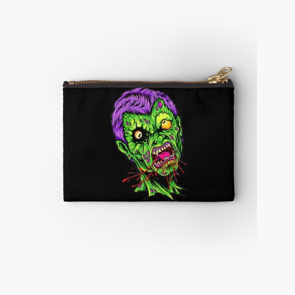 Item preview, Green Zombie With Purple Hair and Yellow Eyes Halloween Art designed and sold by MakersFolly.