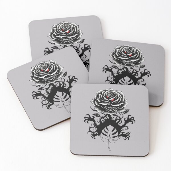 Item preview, the minimalist monstera with a gothic rose shade designed and sold by Ecosetereos.