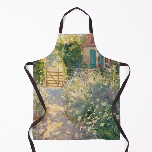Item preview, Sunlit Garden Pathway | French Countryside Cottage Impressionist Painting designed and sold by CARRAANN.