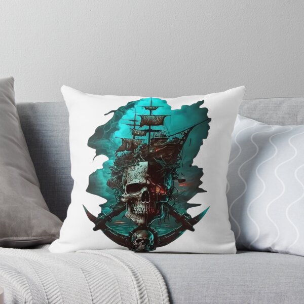 Item preview, Pirate Skull and Ghost Ship – Dark Ocean Horror | Gothic Pirate Art designed and sold by TSHIRTprject.