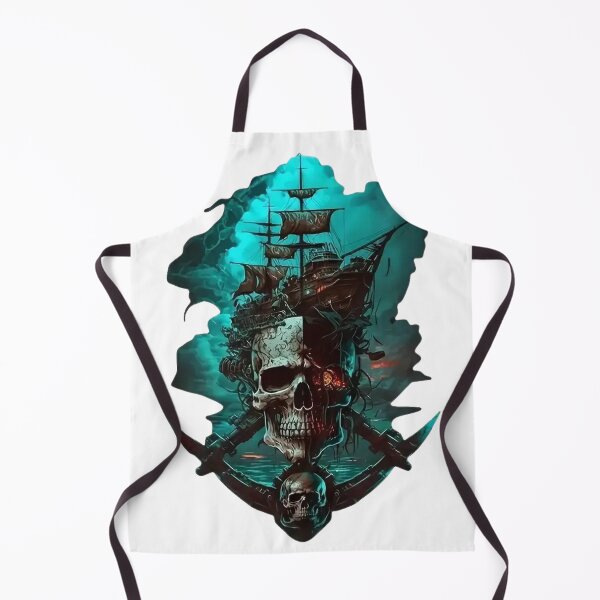 Item preview, Pirate Skull and Ghost Ship – Dark Ocean Horror | Gothic Pirate Art designed and sold by TSHIRTprject.