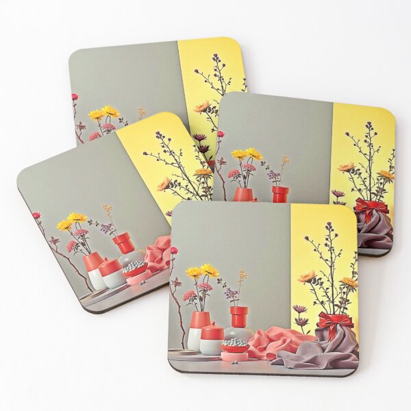Item preview, Vibrant Red Yellow Arrangement Design designed and sold by Health And Fitness Posts e-Store.