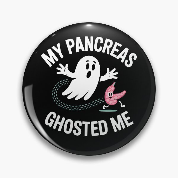 Item preview, My Pancreas Ghosted Me - This design is for people with Type 1 Diabetes who face their health journey with humor and strength. designed and sold by ZyziowskyArt.