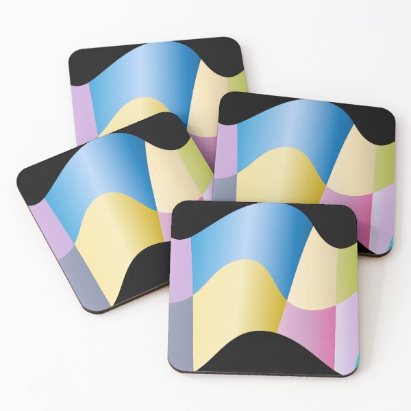 Item preview, Wave with colored "windows" without a stroke designed and sold by ZorianArt.