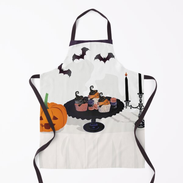 Item preview, Table with Halloween pastries - pumpkin and candle holder designed and sold by AdelineBoutique.