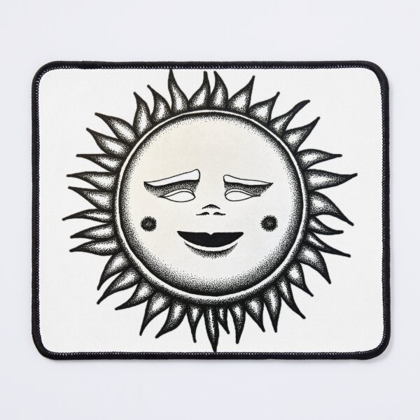 Item preview, Black and White Smiling Sun designed and sold by Skele-sketch.