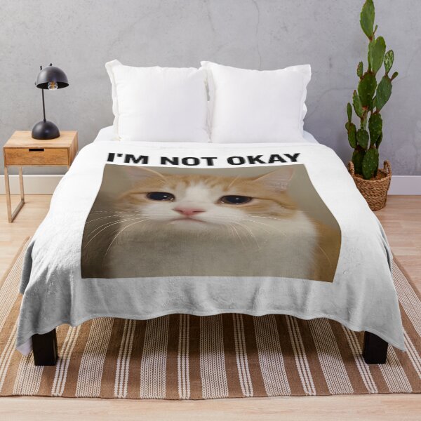 Item preview, cat crying memes  designed and sold by Uglyandcute.