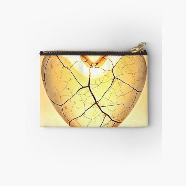Item preview, Golden Cracked Heart Art designed and sold by Health And Fitness Posts e-Store.
