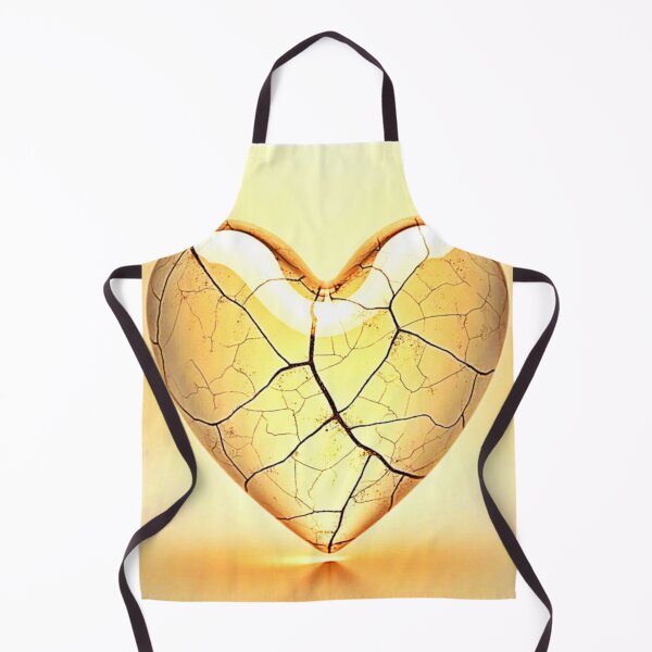 Item preview, Golden Cracked Heart Art designed and sold by Health And Fitness Posts e-Store.