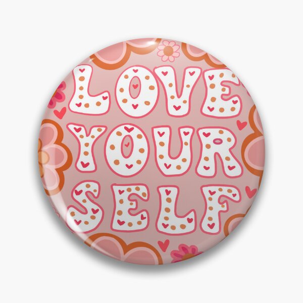 Item preview,  Love Yourself Retro Floral Sticker designed and sold by Sis and Shug Creations.