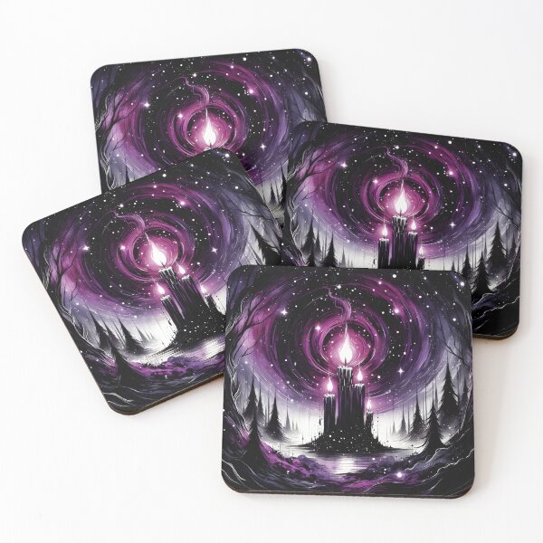 Item preview, Magic Purple Candles, Ai Generated Art  designed and sold by ACC .