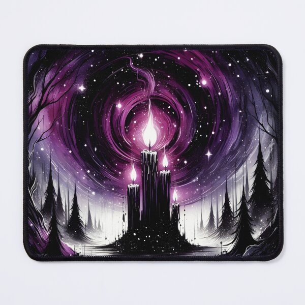 Item preview, Magic Purple Candles, Ai Generated Art designed and sold by ACC .