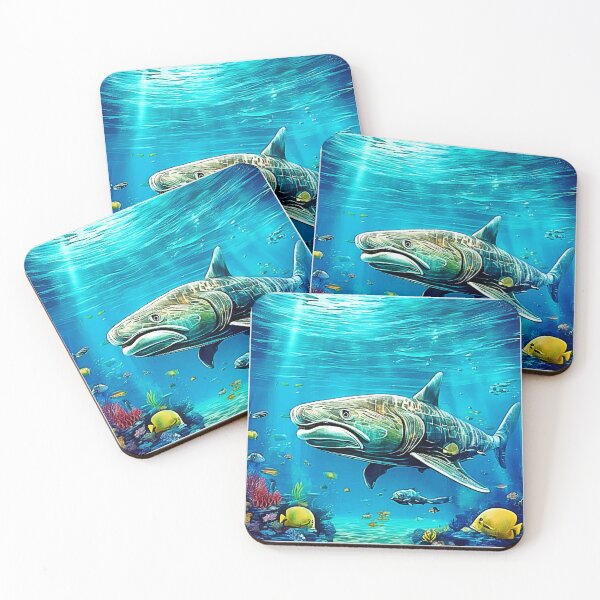 Item preview, Shark Ocean Predator Art designed and sold by Health And Fitness Posts e-Store.