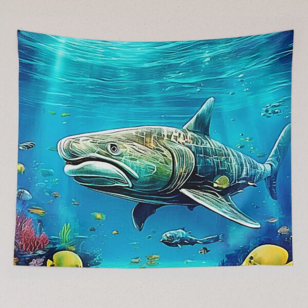 Item preview, Shark Ocean Predator Art designed and sold by Health And Fitness Posts e-Store.