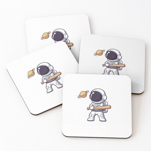 Item preview, Cute Astronaut Playing Baseball with a Mini Planet – Kawaii Cartoon Vector Illustration designed and sold by PixelVibe782.
