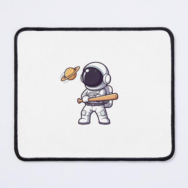 Item preview, Cute Astronaut Playing Baseball with a Mini Planet – Kawaii Cartoon Vector Illustration designed and sold by PixelVibe782.