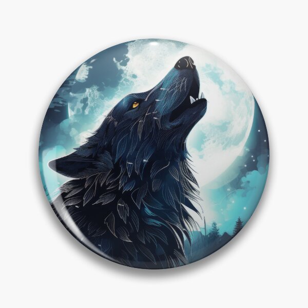 Item preview, Howling Wolf Under Full Moon Night Sky designed and sold by Daagath.