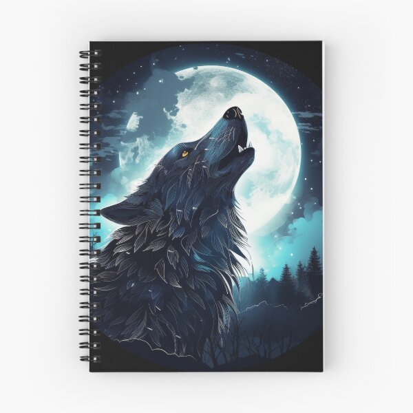 Item preview, Howling Wolf Under Full Moon Night Sky designed and sold by Daagath.