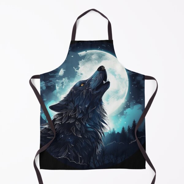 Item preview, Howling Wolf Under Full Moon Night Sky designed and sold by Daagath.