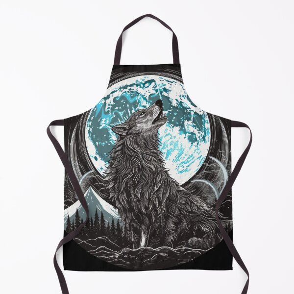 Item preview, Majestic Wolf Howling Beneath Cosmic Moon designed and sold by Daagath.