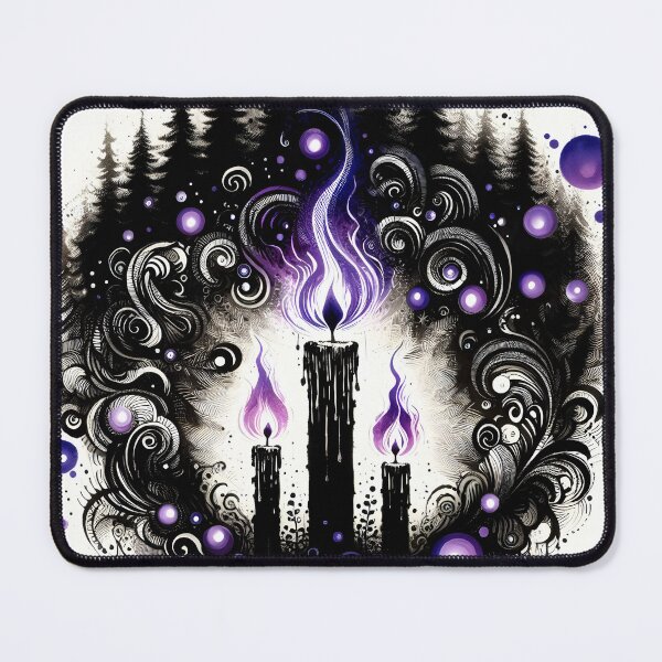 Item preview, Magic Purple Candles, Ai Generated Art designed and sold by ACC .