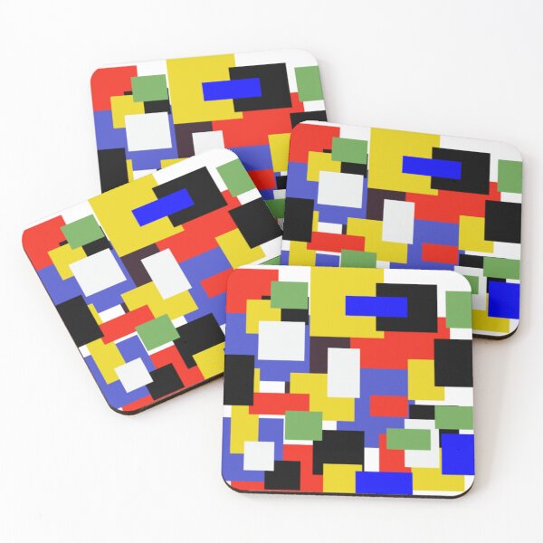 Item preview, Blocks Primary Colors Abstract Art Pattern designed and sold by DianeBP.