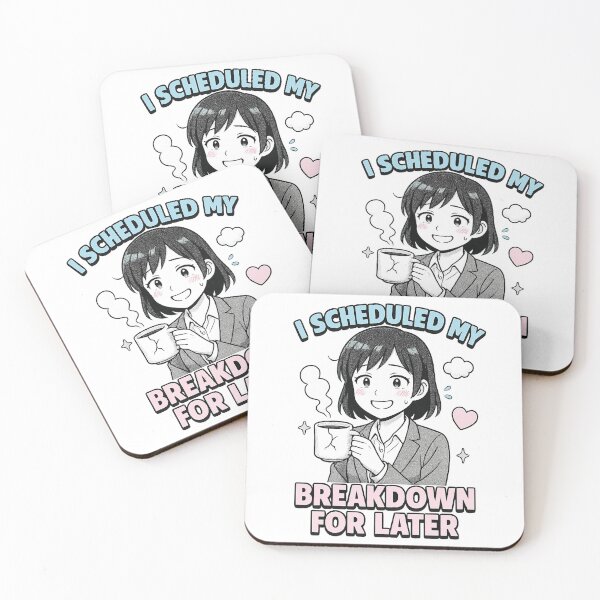 Item preview, I Scheduled My Breakdown For Later - Gift for ADHD Coffee Lovers Anime Art designed and sold by Jarminis.