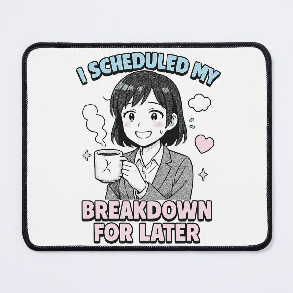 Item preview, I Scheduled My Breakdown For Later - Gift for ADHD Coffee Lovers Anime Art designed and sold by Jarminis.