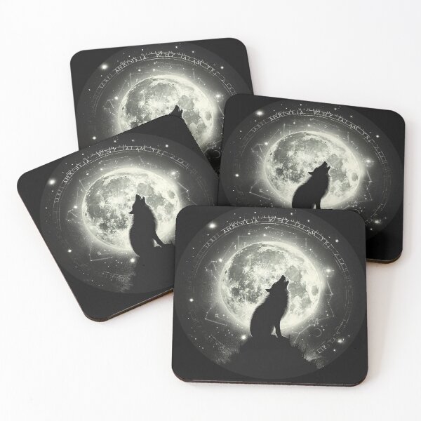 Item preview, Celestial Wolf Howling at Lunar Eclipse designed and sold by Daagath.