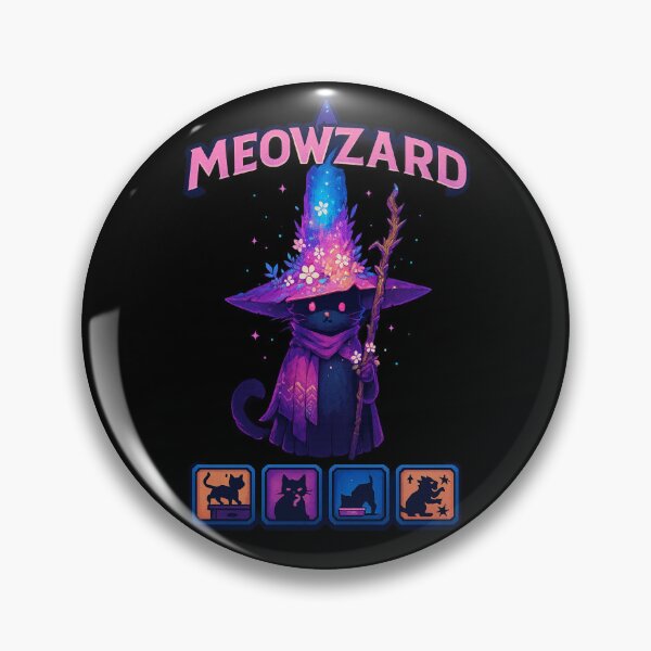 Item preview, Meowzard – The Arcane Cat Mage designed and sold by EchoDimension.