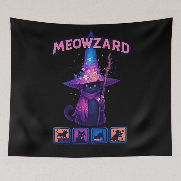 Item preview, Meowzard – The Arcane Cat Mage designed and sold by EchoDimension.