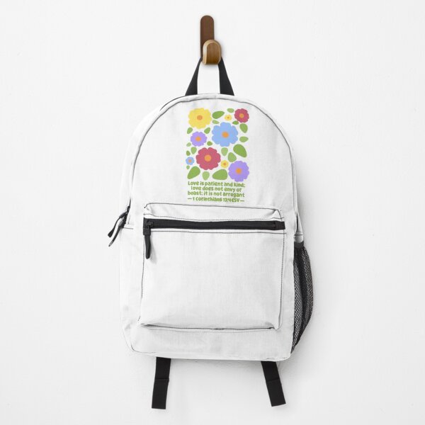 Item preview, 1 Corinthians 13:4 colorful flowers designed and sold by LRM_ artz.