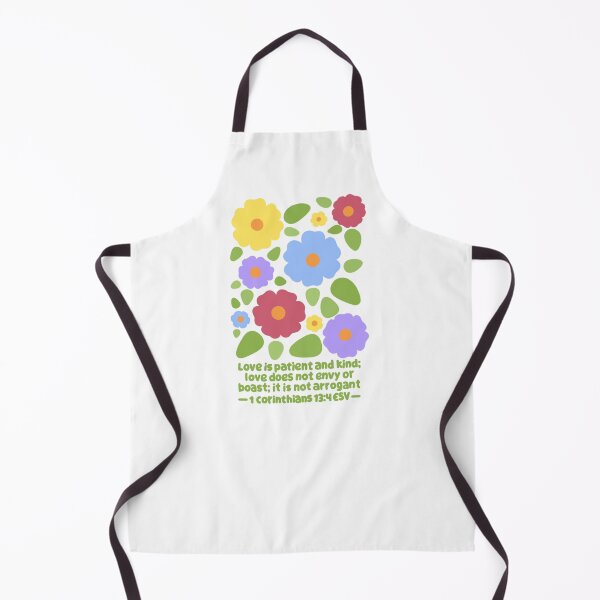 Item preview, 1 Corinthians 13:4 colorful flowers designed and sold by LRM_ artz.