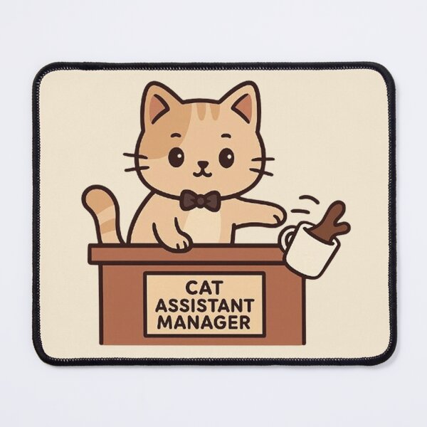Item preview, Cat Assistant Manager - Funny Office Cat Design designed and sold by MiLaKK.