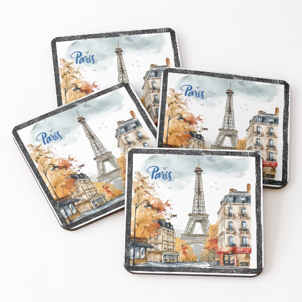 Item preview, Paris – Autumn Streets and Eiffel Tower View designed and sold by DesignArtist.ia.