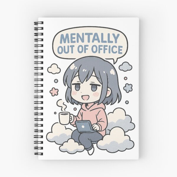 Item preview, Mentally Out Of Office - Gift for Remote Workers Office Humor Art designed and sold by Jarminis.