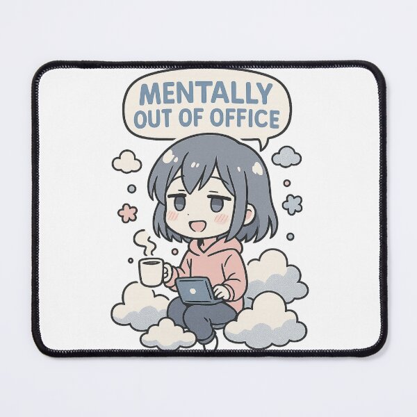 Item preview, Mentally Out Of Office - Gift for Remote Workers Office Humor Art designed and sold by Jarminis.