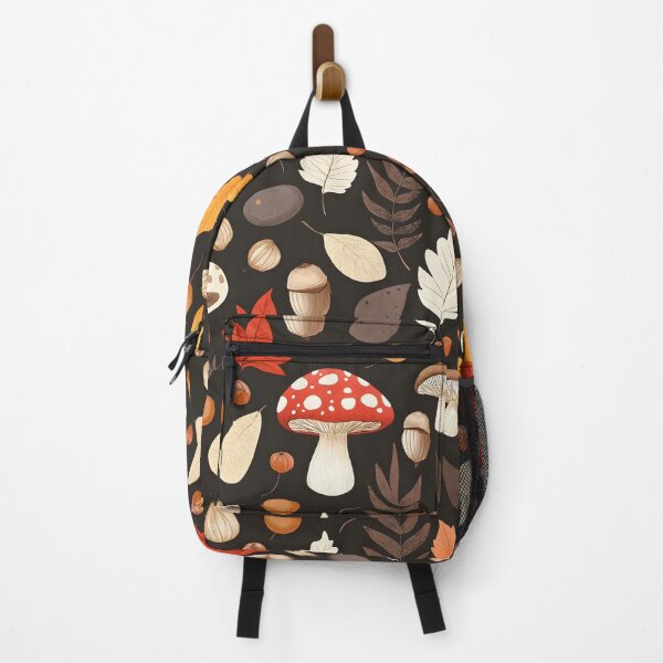 Item preview, Cottagecore Autumn Vintage Mushrooms Botanical Pattern designed and sold by SecretDicer.