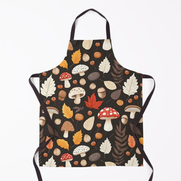 Item preview, Cottagecore Autumn Vintage Mushrooms Botanical Pattern designed and sold by SecretDicer.