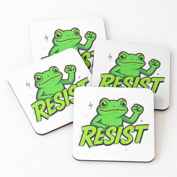 Item preview, Resist Frog | Neon Graffiti Rebellion Art designed and sold by Lagwsal22.