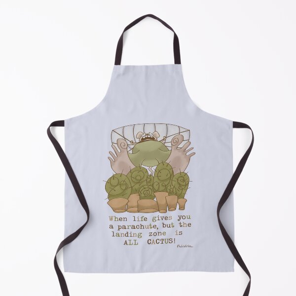 Item preview, Funny Scared Mouse Parachuting to Cacti designed and sold by Pink Writer.