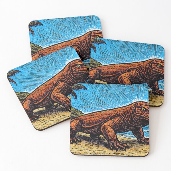 Item preview, Vintage comic-styled Komodo Dragon designed and sold by The-graphic-Artist .