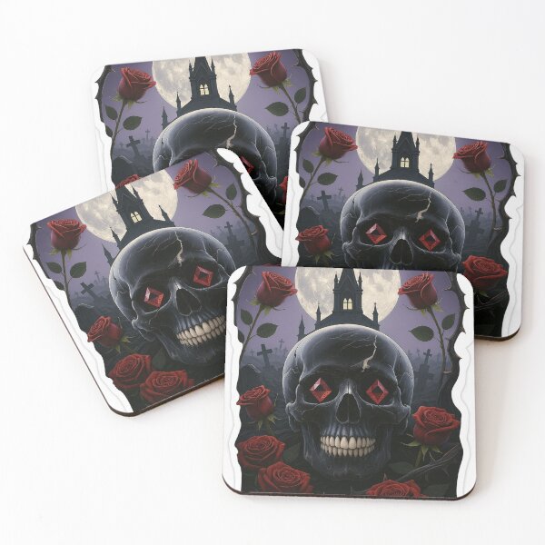 Item preview, Skull and Roses – Beauty in Darkness designed and sold by FraktalMoods.