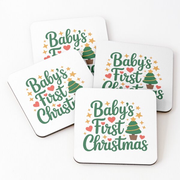 Item preview, Whimsical Hand-Drawn Babys First Christmas Festive Milestone designed and sold by chattsuede.