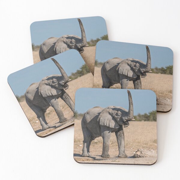 Item preview, Skyward Scent — Etosha Elephant at the Waterhole designed and sold by DavideAntoniani.