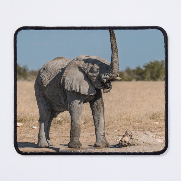 Item preview, Skyward Scent — Etosha Elephant at the Waterhole designed and sold by DavideAntoniani.