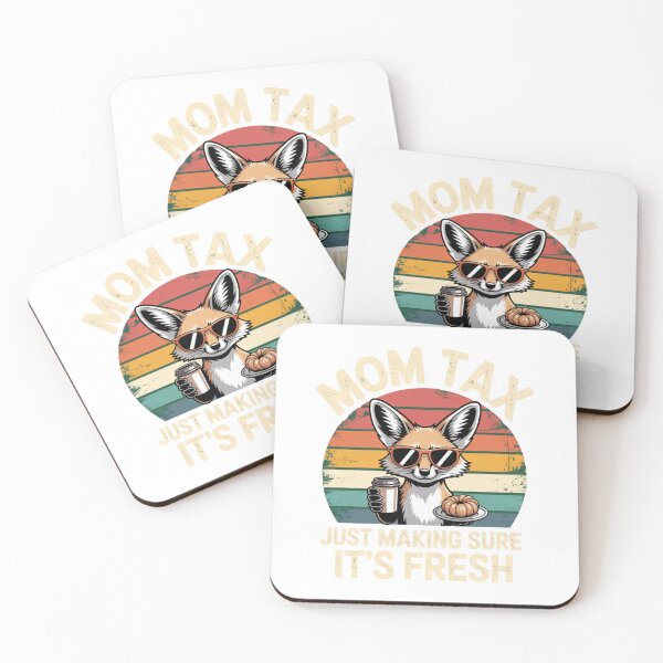Item preview, Funny Fox Mom Tax Retro Humor Vintage Sunset designed and sold by chattsuede.