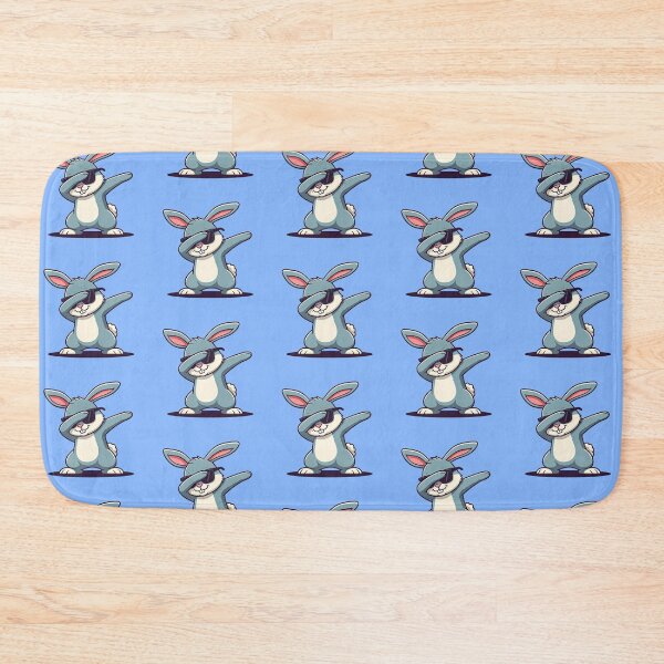 Item preview, Cool Dabbing Bunny – Cute Gray Rabbit Cartoon Vector Illustration designed and sold by PixelVibe782.
